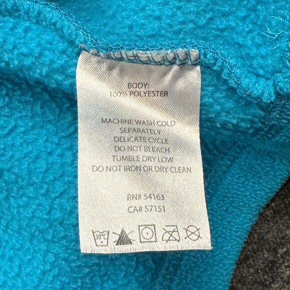 Calvin Klein Performance Women’s Fleece Jacket Medium Blue Full Zip Embroidered - Picture 9 of 11